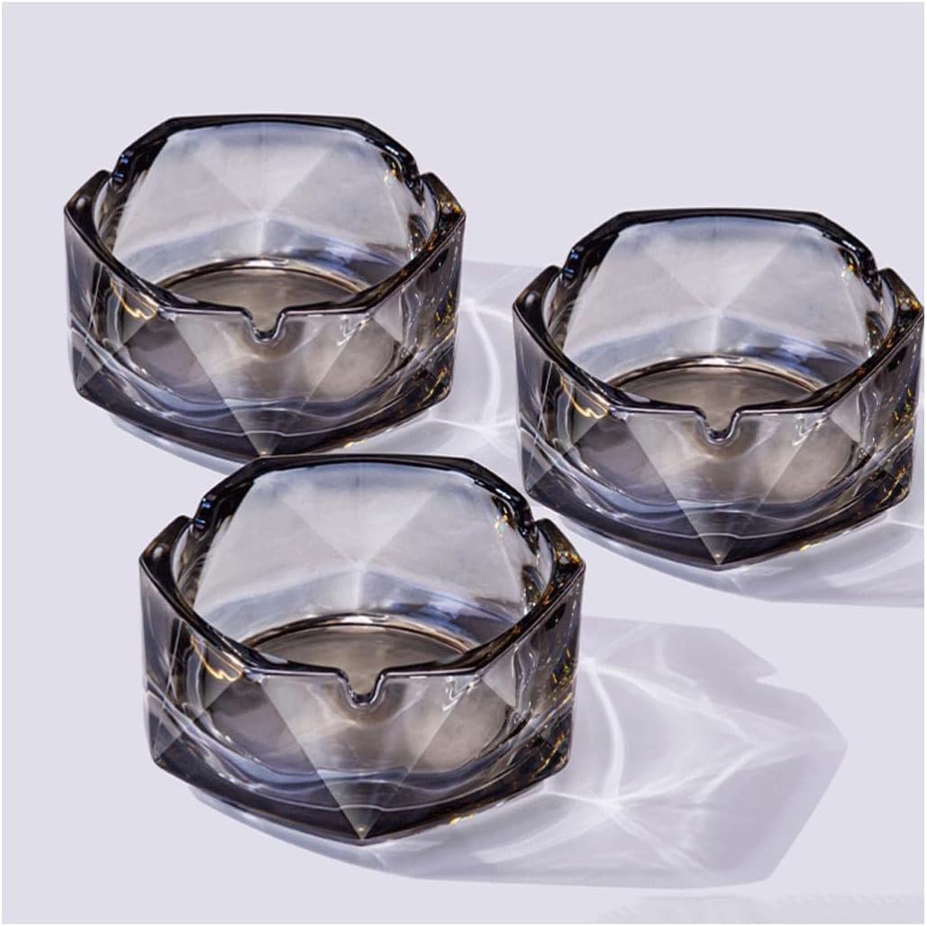 Posacenere In Vetro Con Sabbia Azzurra - Design Antivento Per Interni Ed Esterni - Foto 9