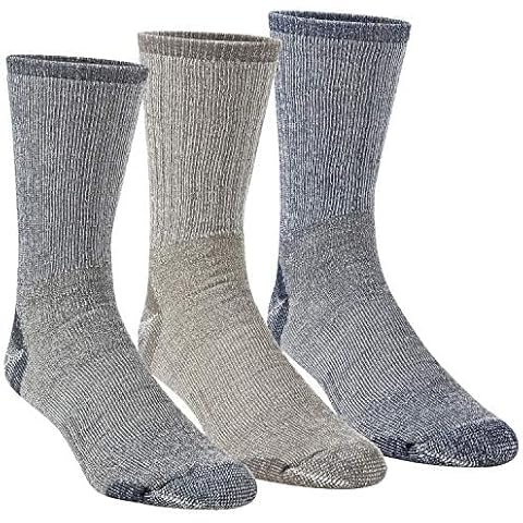 Omni-Wool Merino Wool Medium Hiker (3-Pack) (Navy, Charcoal, Taupe, Large) Cover