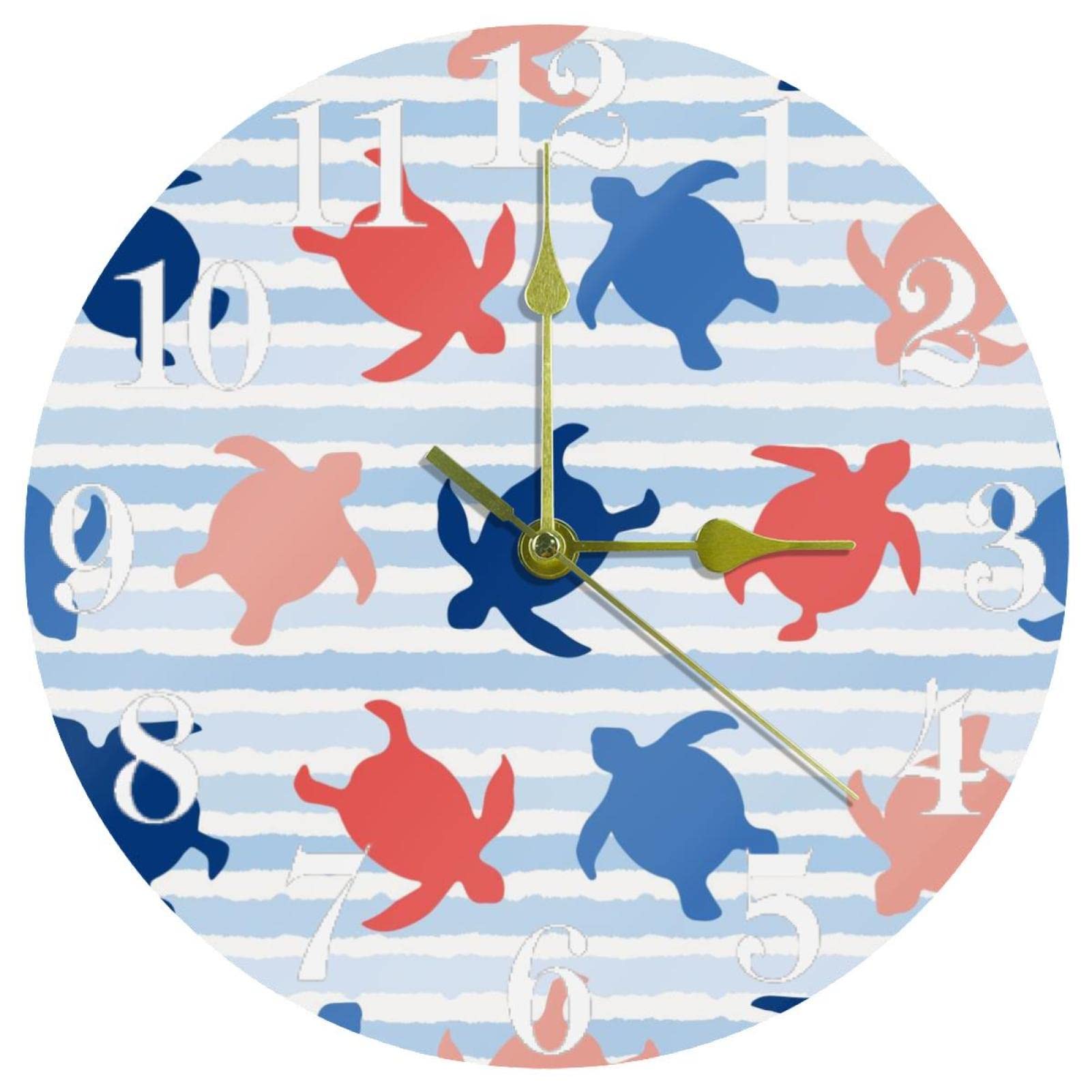 Horloge murale ronde 25,4 cm fonctionnant à piles