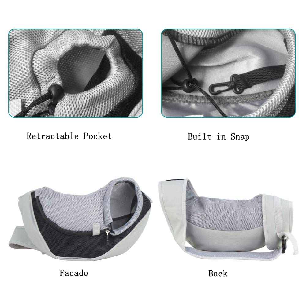 Zaino Trasportino Per Cani E Gatti Fino A 6kg - Regolabile Tracolla Per Passeggiate - Foto 3