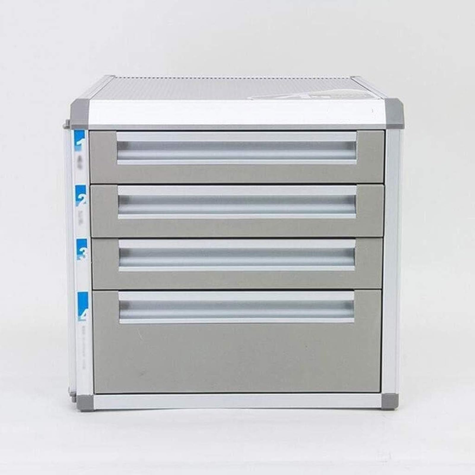 GUODDM Desktop File Cabinet, File Cabinet With Lock Layers, Aluminum Alloy Filing Storage Box, Home Office Lockable Organizer,FOR Office Supplies A4 Receipt