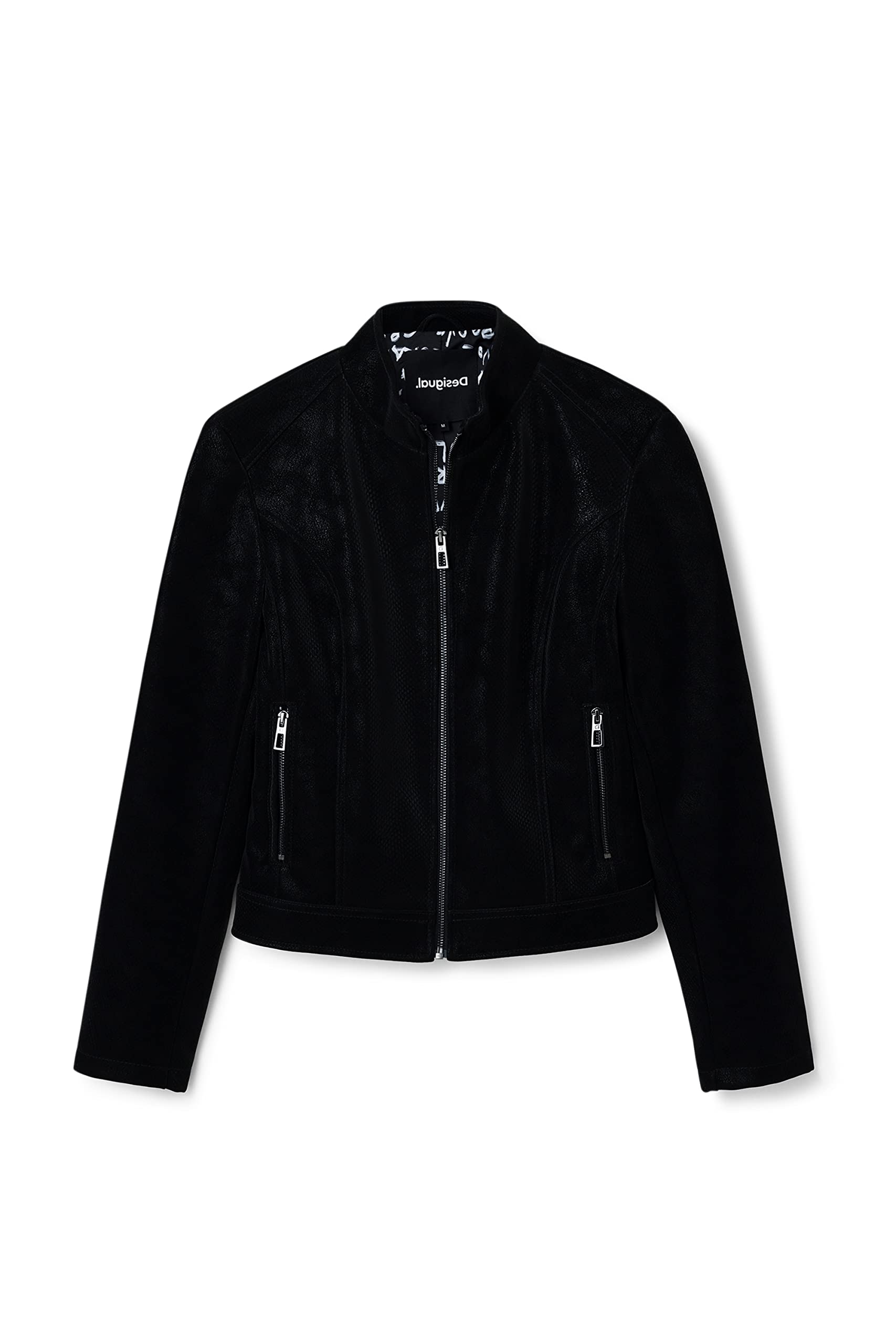 Desigual Chaq_las Vegas, 2000 Black, CAPPOTTO PU Donna