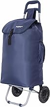 Hoppa 57Ltr Lightweight Shopping Trolley 2024 Model, Hard Wearing & Foldaway for Easy Storage With 1 years Guarantee(Navy)