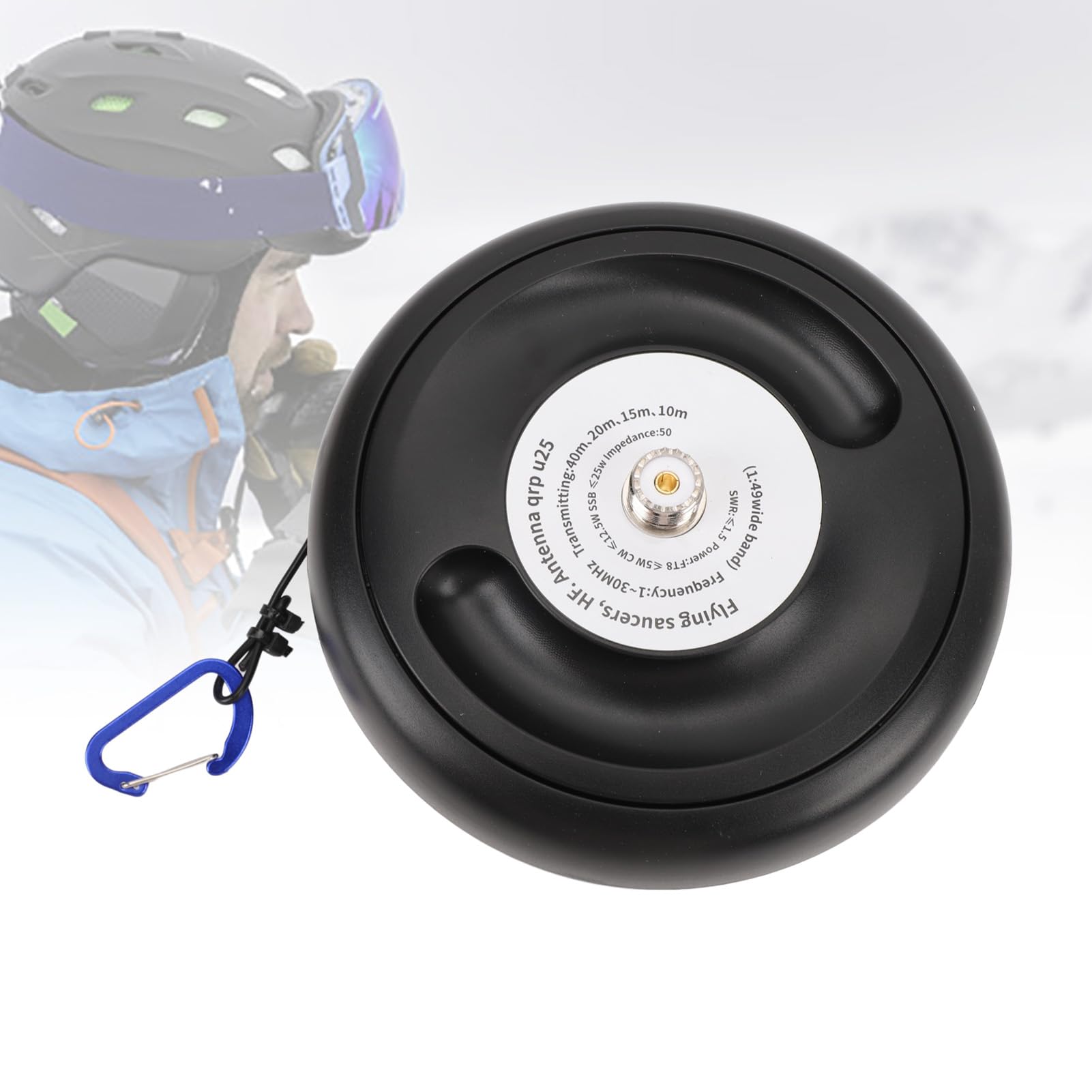 Luocute Przenośne Krótkie Anteny, 1:49 Balun Converter 1 do 30 MHz HF QRP SSB z Materiałem PVC Premium do Poprawy Odbioru na świeżym Powietrzu
