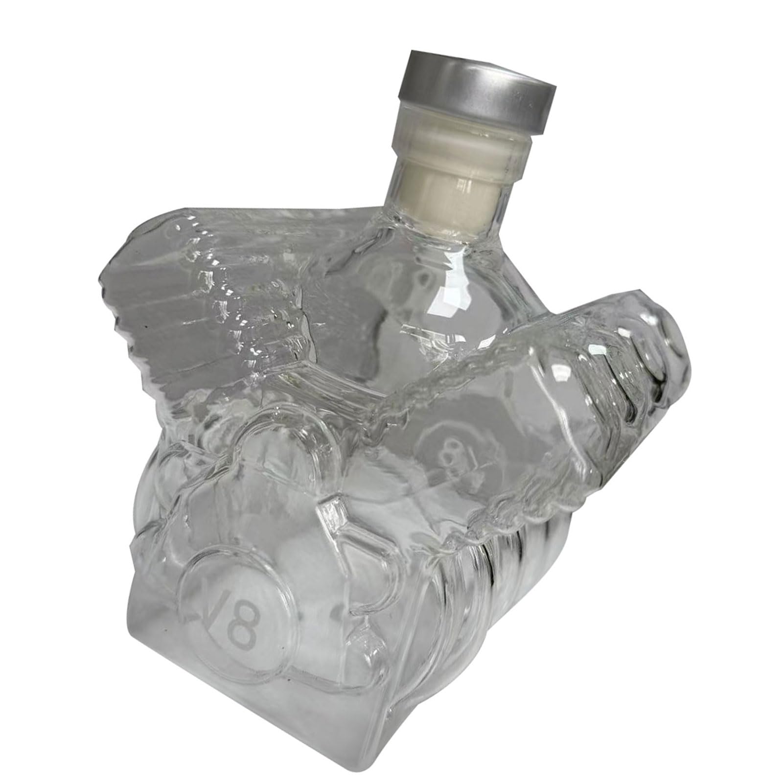 Nucelit Whiskeys Decanter with Glass Construction for Better Whiskeys Oxidation and As a Center in Homes Decors Bottle