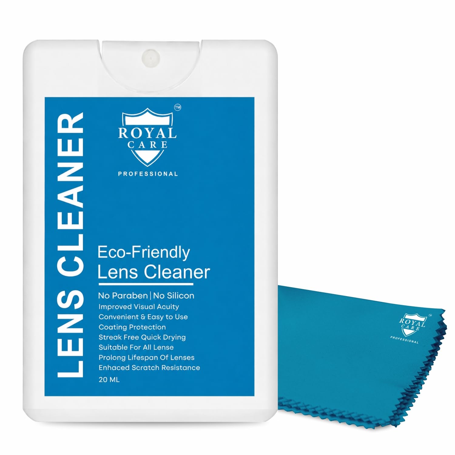 ROYAL CARE Lens Cleaner Spray Kit – 100 ml + 500 ml Refill bottles with 1 Microfiber Cloths and 1 Screw Drive – Eyeglasses, Cameras, and Lenses - Safely Cleans Fingerprints, Dust, Oil — Amazon image 9