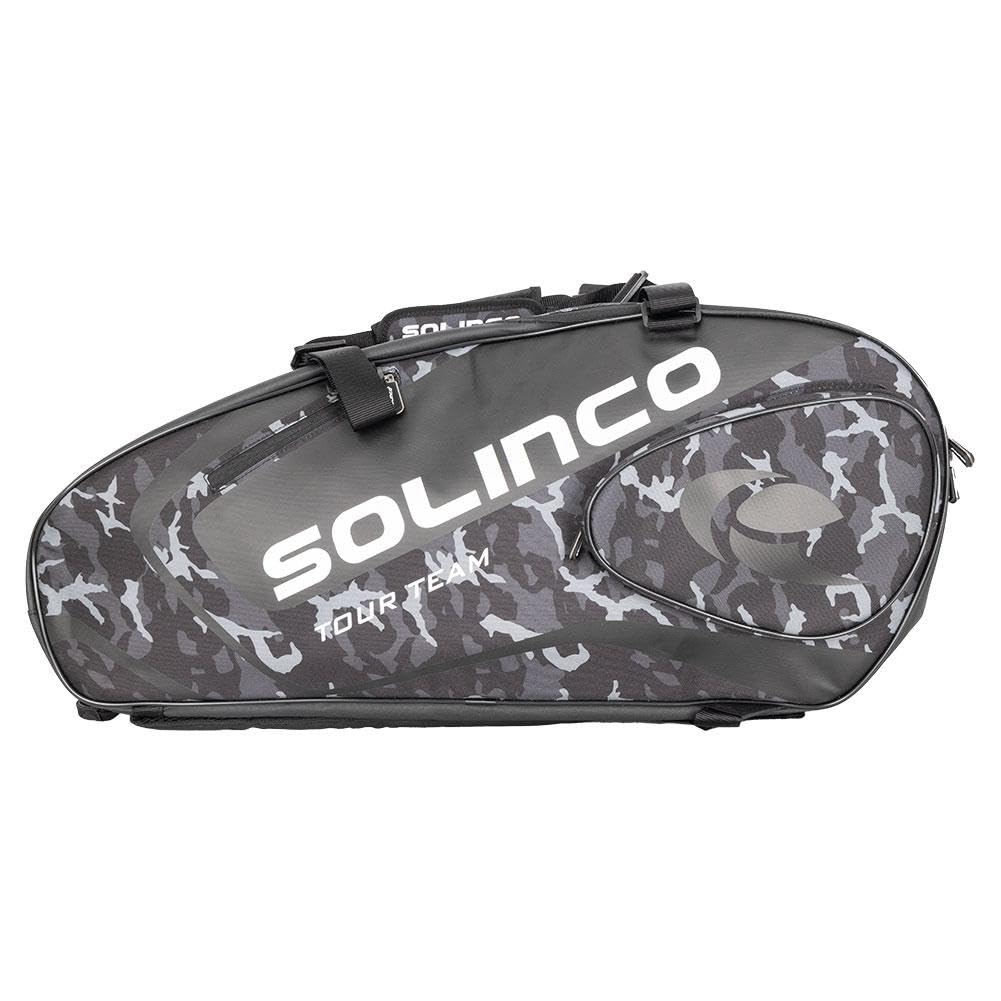 Solinco Black Camo 6 Pack Tennis Racquet Bag