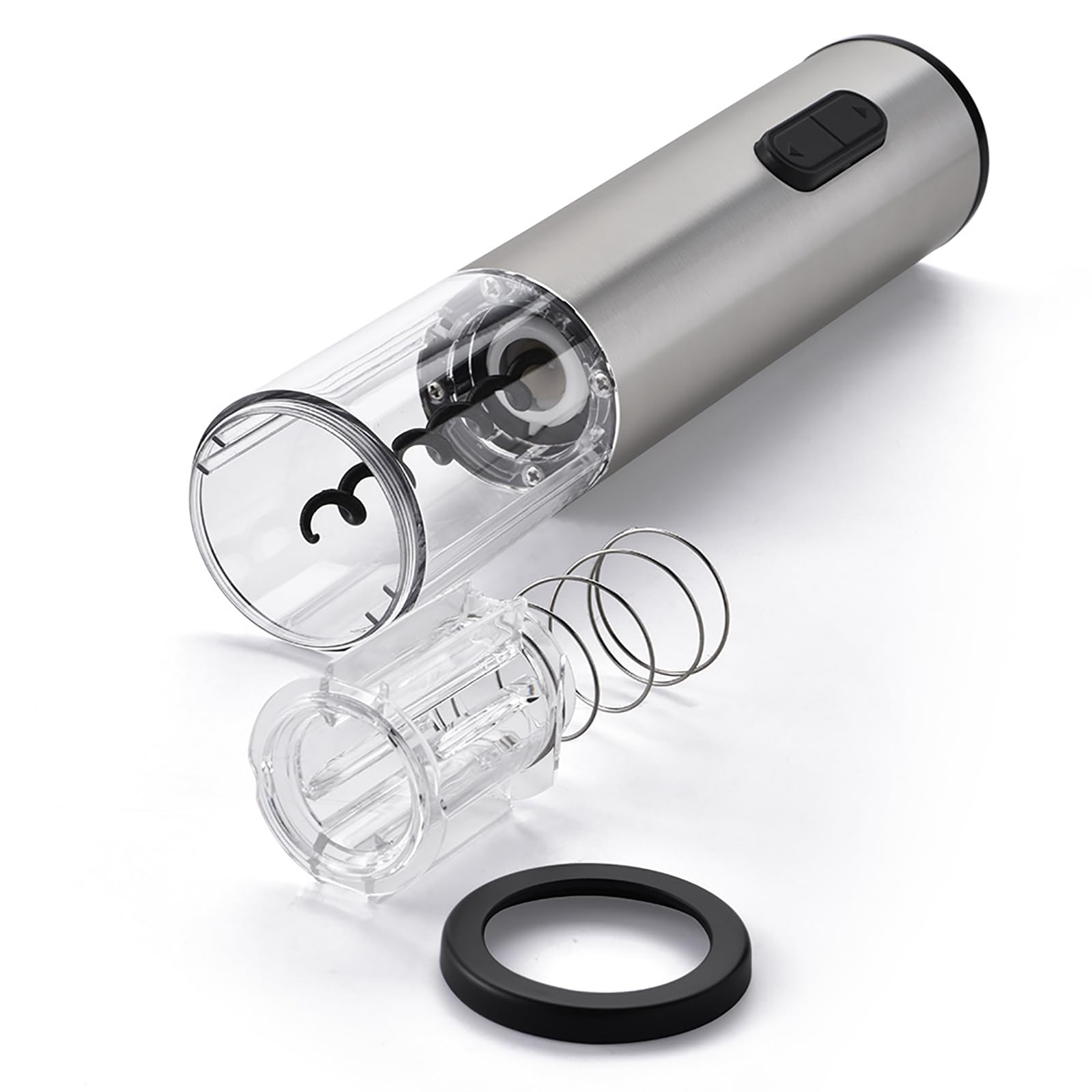 Abridor de vino eléctrico, con cortador de aluminio, abridor de vino reutilizable de acero inoxidable recargable, para fiesta en casa, bar, al aire libre, fiesta, restaurante y catering, regalo para
