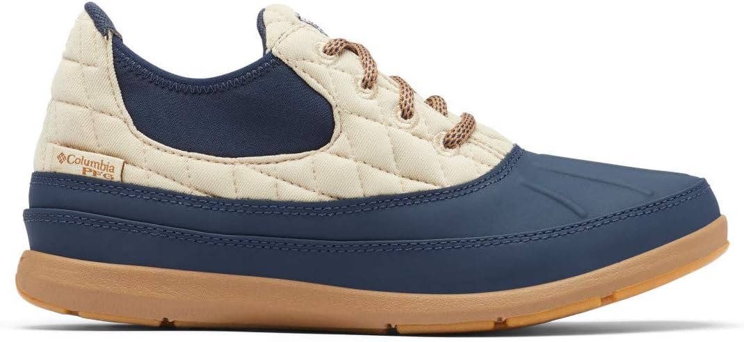 Columbia womens Delray Duck Ii Pfg Hiking Shoe, Oatmeal/Collegiate Navy, 7.5 US