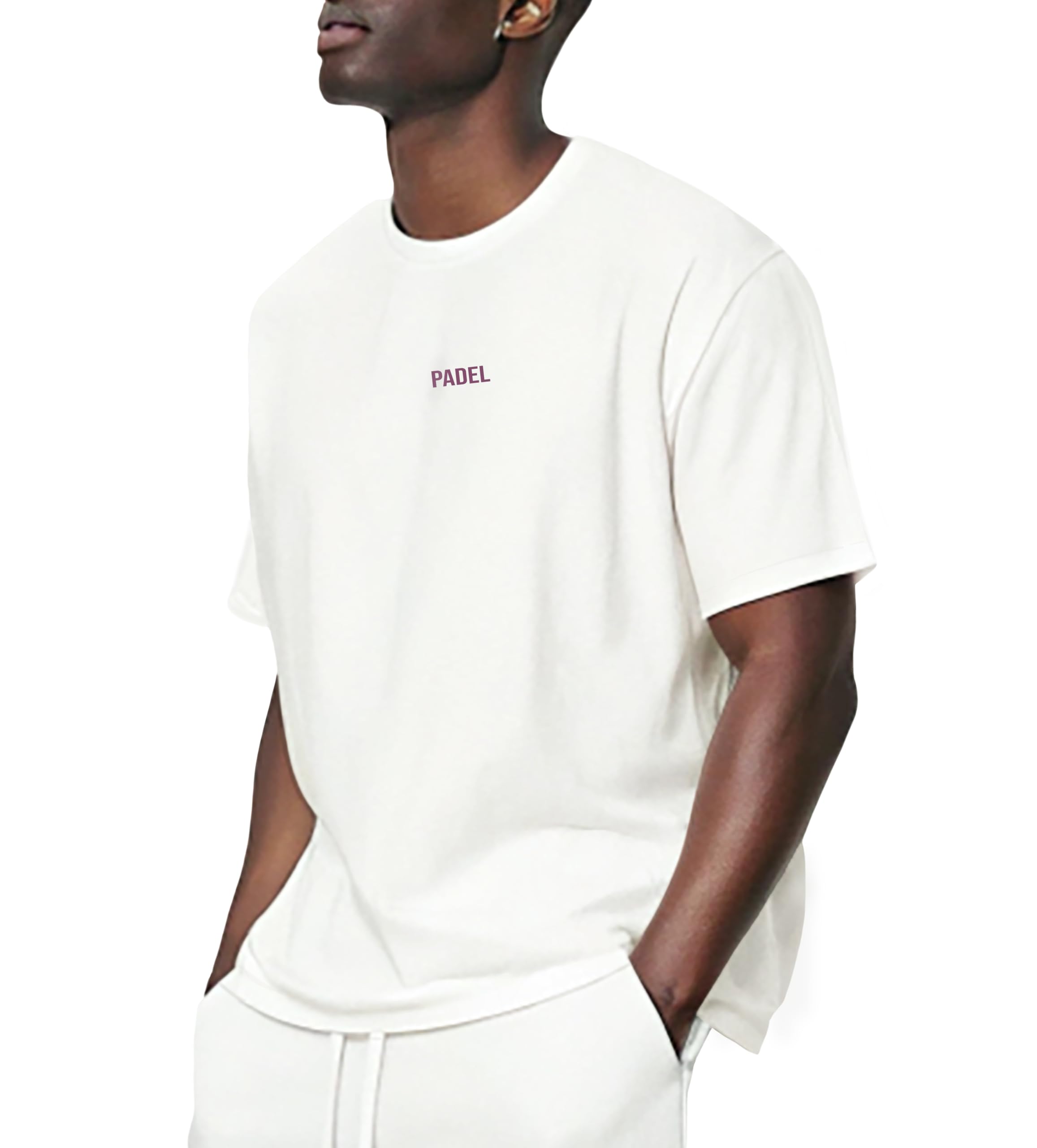 KlothoMAIA Men’s Padel Tennis Sport Graphic T-Shirt,Oversize,Cotton Fabric