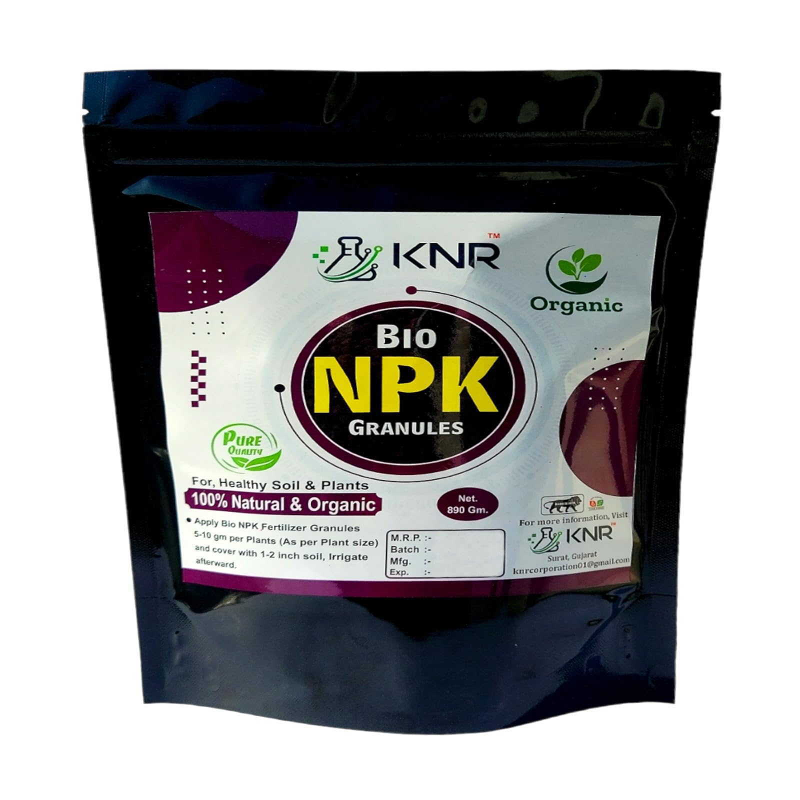 KNR Bio Organic NPK Fertilizer Granules, For Use on All Vegetable Flower Plants and Gardening (890 Gm) (B0CTD1X6BF) Amazon Price History, Amazon Price Tracker