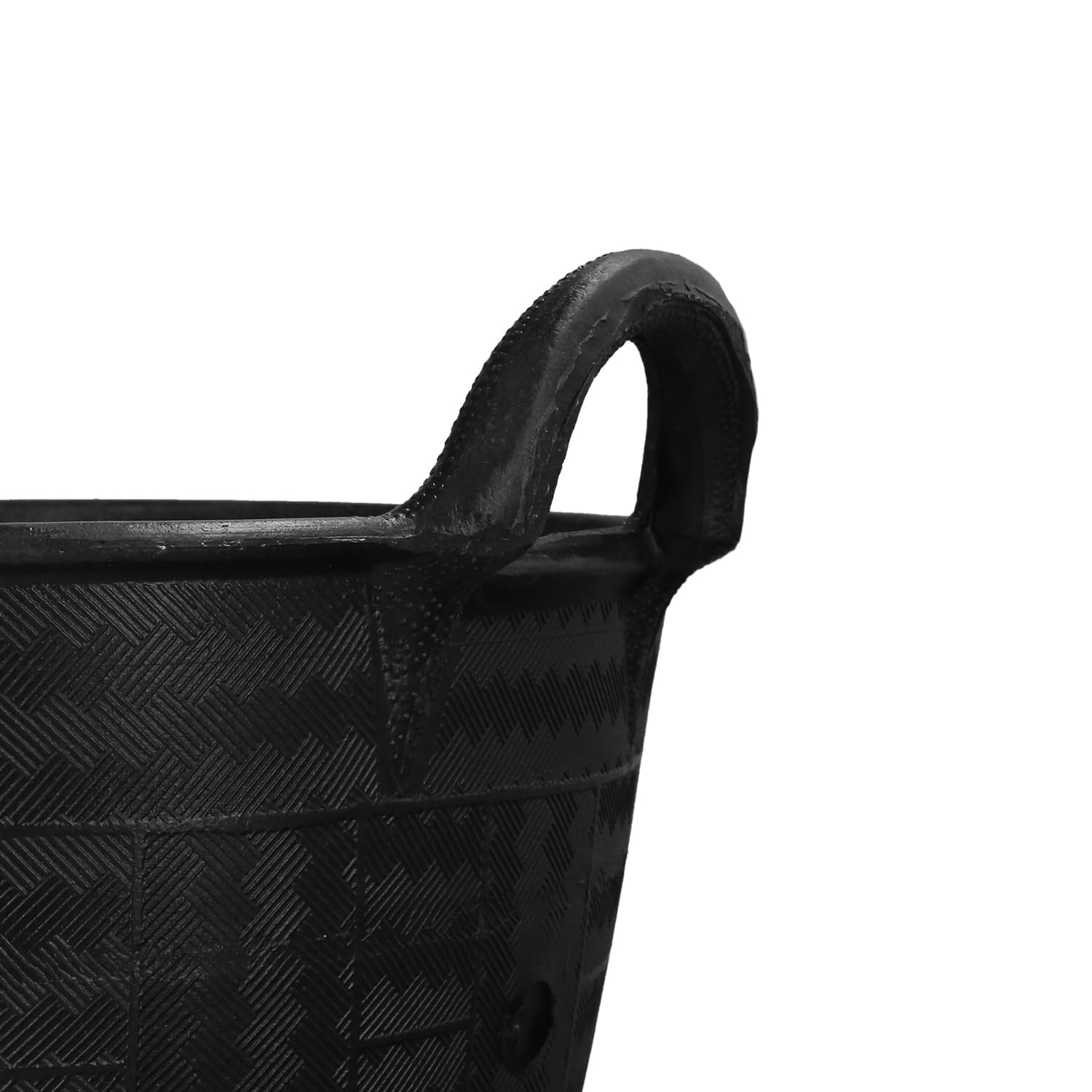 Porte en Caoutchouc pour charbonnière 30 litres avec poignées Base et latérales renforcées. Épaisseur 1 cm. Porte de Chantier, Seau en Caoutchouc