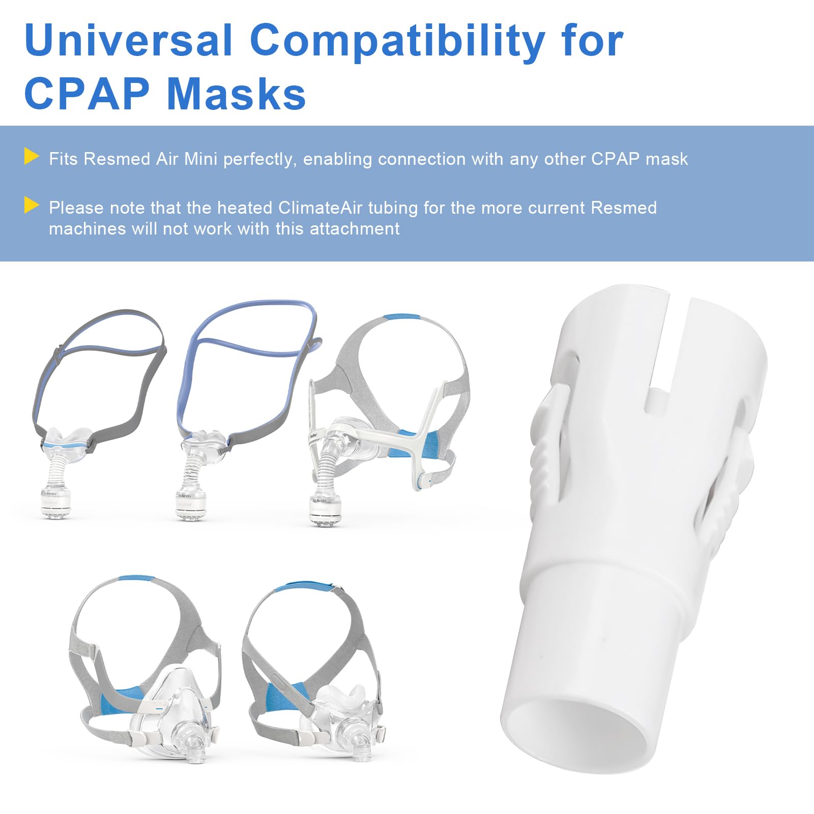 Amazon.co.jp: CPAP ホースアダプター ResMed AirMini Travel CPAP用