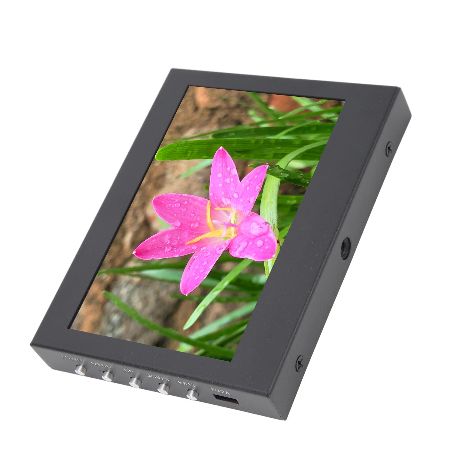 ciciglow Monitor Touch Screen, Piccoli Monitor IPS, Porta USB VGA, Staffa Regolabile in Lega di Alluminio per la Comunicazione di Potenza