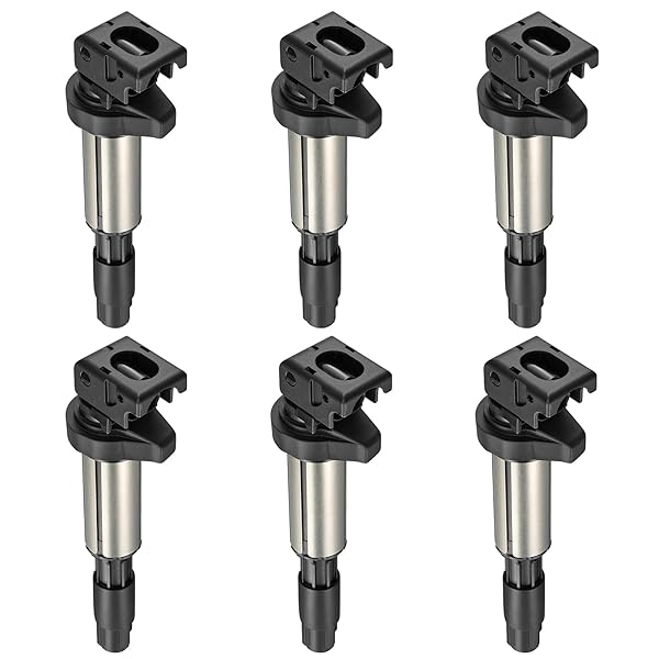 BDFHYK Ignition Coil Packs Compatible with BMW X5 650i 645Ci 550i 545i 750i 745i 750Li 745Li X3 X5 Z4 2002 2003 2004 2005 2006 2007 2008 2009 2.5L 3.0L 3.2L 4.4L 4.8L V8 V12 l6 Coil for UF522 Set of 6