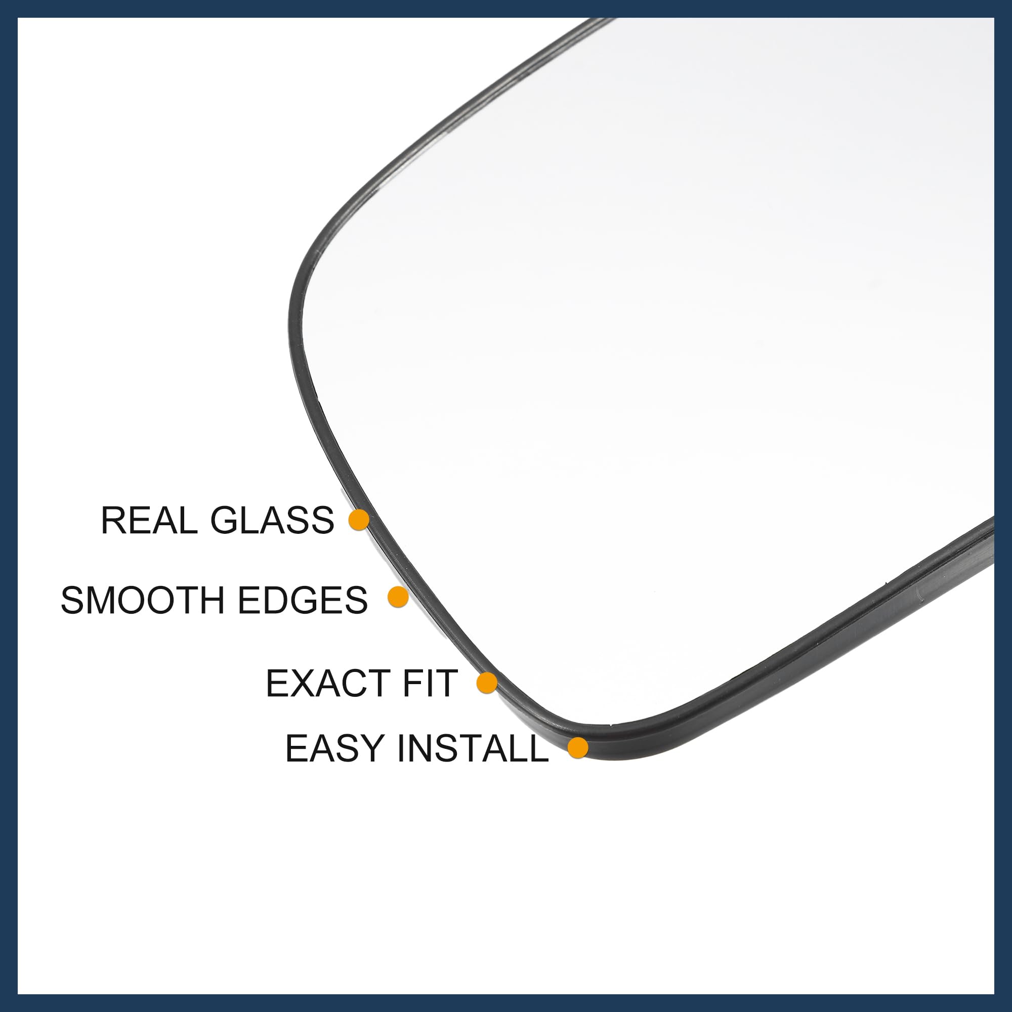Fit System 90193 Passenger Side Mirror Glass For Chrysler PT Cruiser (2001-2009) – Replacement Glass Only
