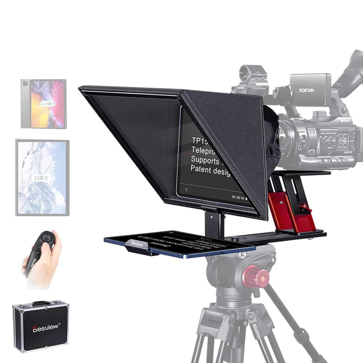 Buy Desview Tp150 Teleprompter 15 Inch, All Metal Liftable