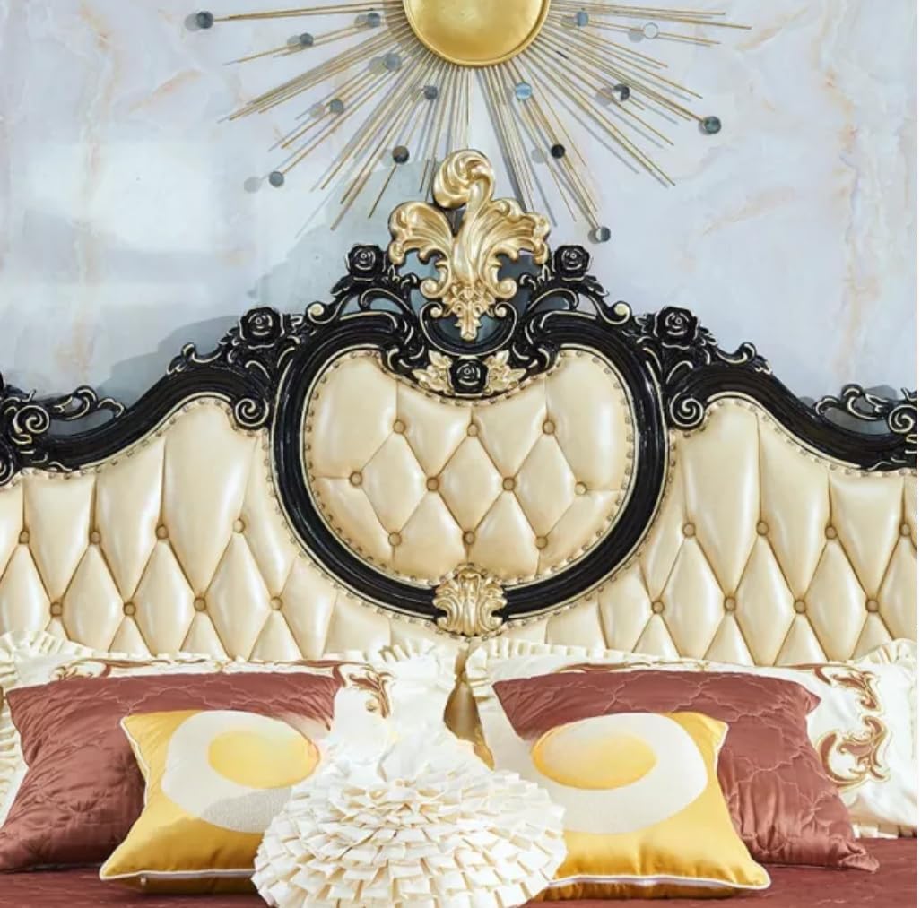 Modern Oak Bed Frame, European Minimalist Design