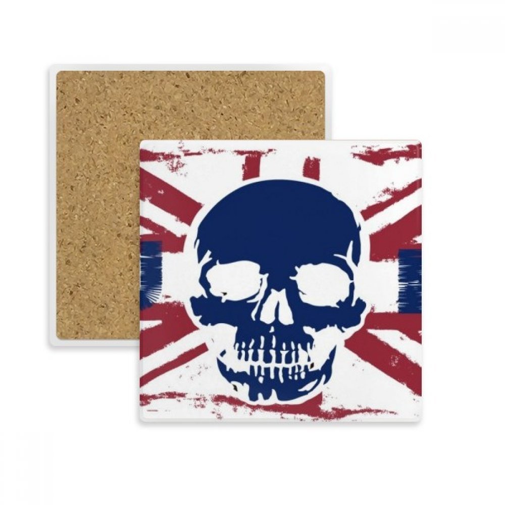 Porte de Pierre Absorbant Squelette Humain Coaster Drapeau Royaume-Uni