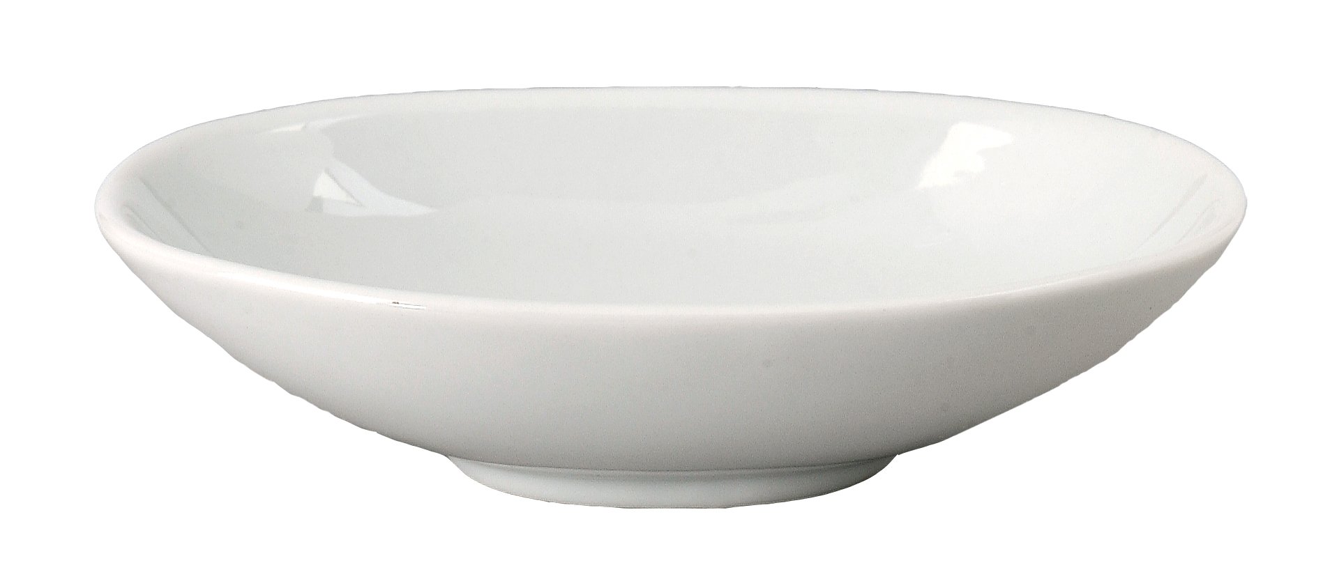 Ventana Oval Bowl with Foot by Vertex China – 6 inches, 6.0 ounces, Porcelain, Porcelain White, Pack of 36