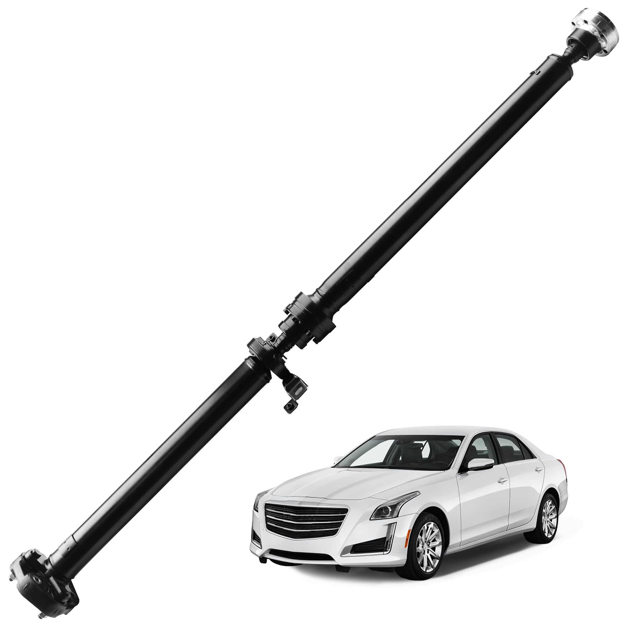 Rear Drive Shaft Complete Driveshaft Prop Shaft Assembly Compatible with Cadillac CTS V 2004 2005 2006 2007 V8 5.7L 6.0L, Replace# 25773368