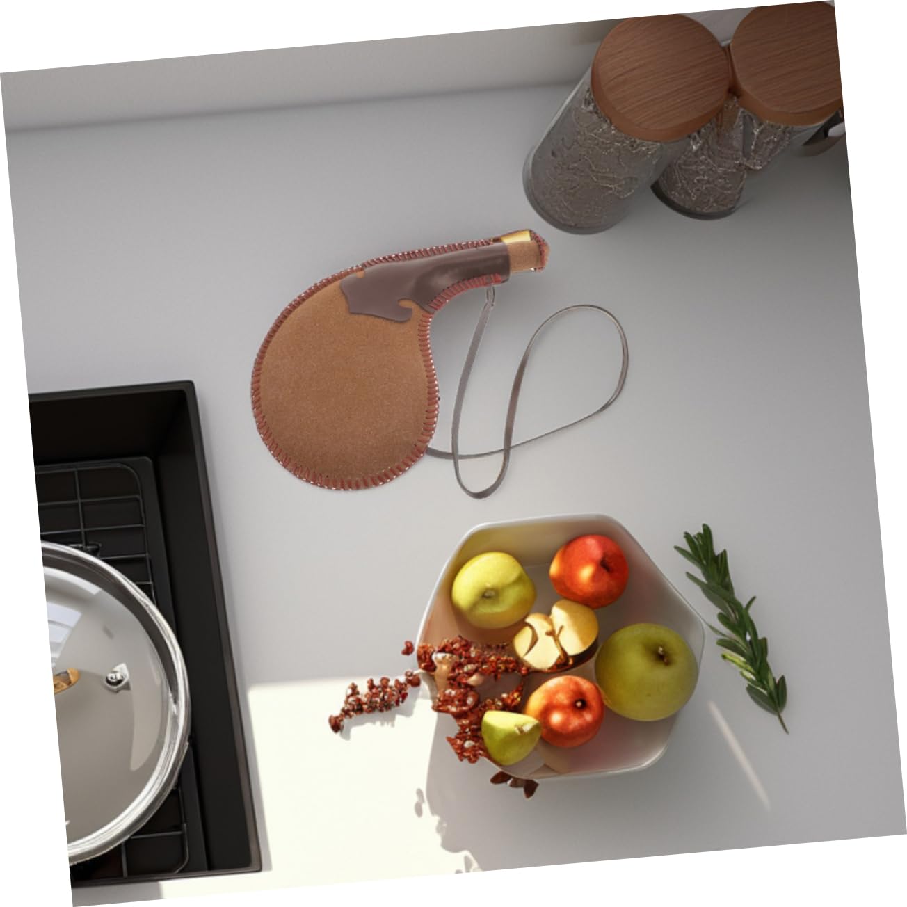POPETPOP 2pièces Porte-gourde Cuir Pu Pour Vin Ou Eau Accessoire De Danse Traditionnel Léger Et Portable Pour Randonnée Ou Spectacle