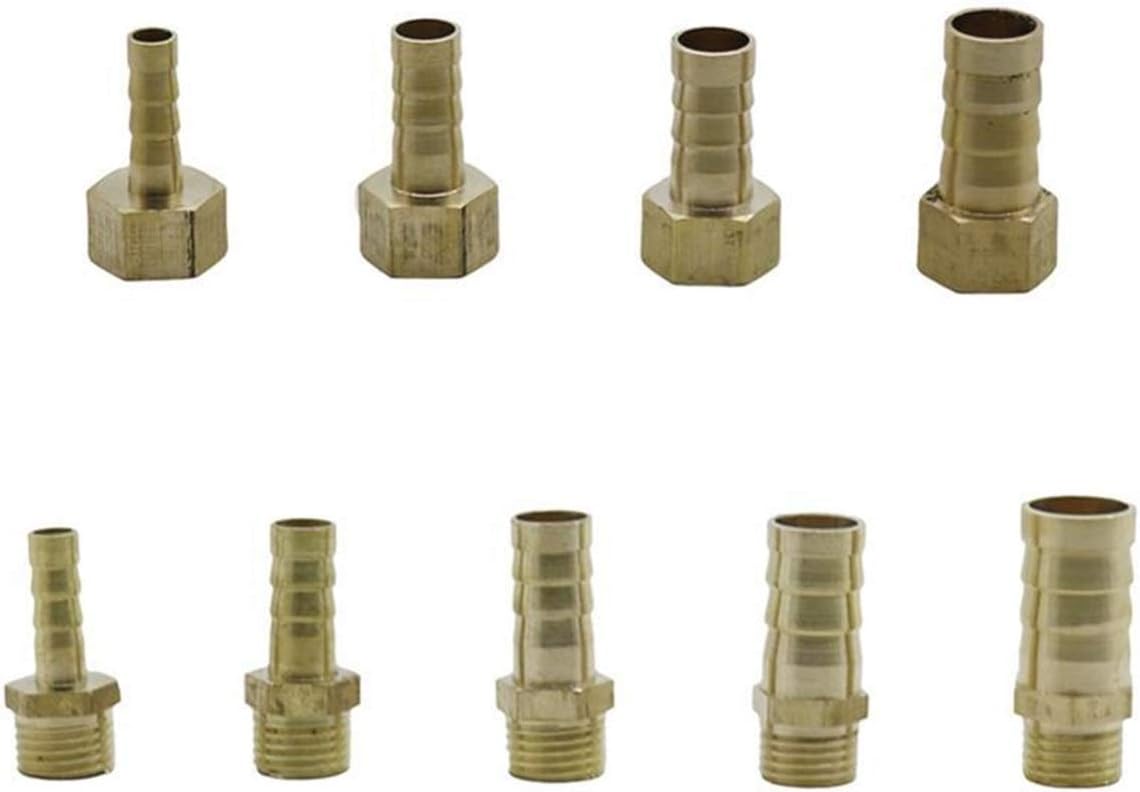 Kitchen Garden Hose Brass Hose Connector 6Mm 8Mm 10Mm 12Mm 14Mm Barbed Tail 1/4" Male Thread Brass Connector Connector Coupler Adapter Pipe Fitting/Id 25Mm To-20Mm