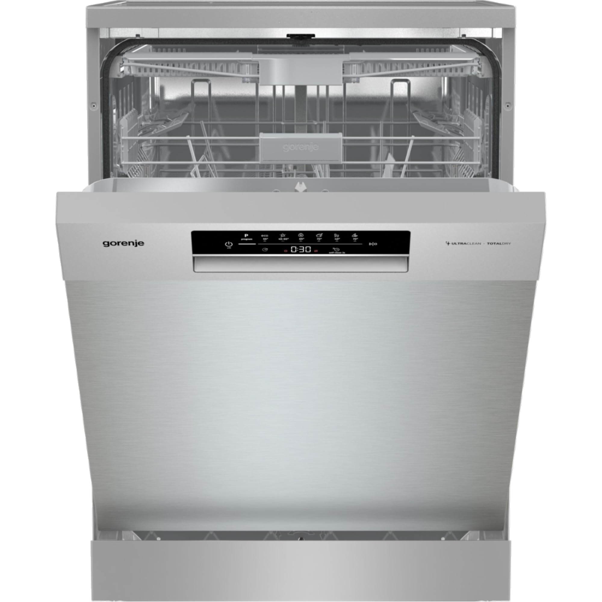 Gorenje GS643C90X zmywarka do naczyń/wolnostojąca/60 szerokości/16 nakryć wymiarowych/6 programów/TotalDry/FlexUse/Ecoprogram/Program automatyczny/program intensywny/szkło kryształowe/EEK: C/wymiary