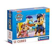 Clementoni- Paw Patrol Patrol-12 Pezzi Bambini 3 Anni, Cartoni Animati, Puzzle Cubi, Made in Italy, Multicolore, 41194