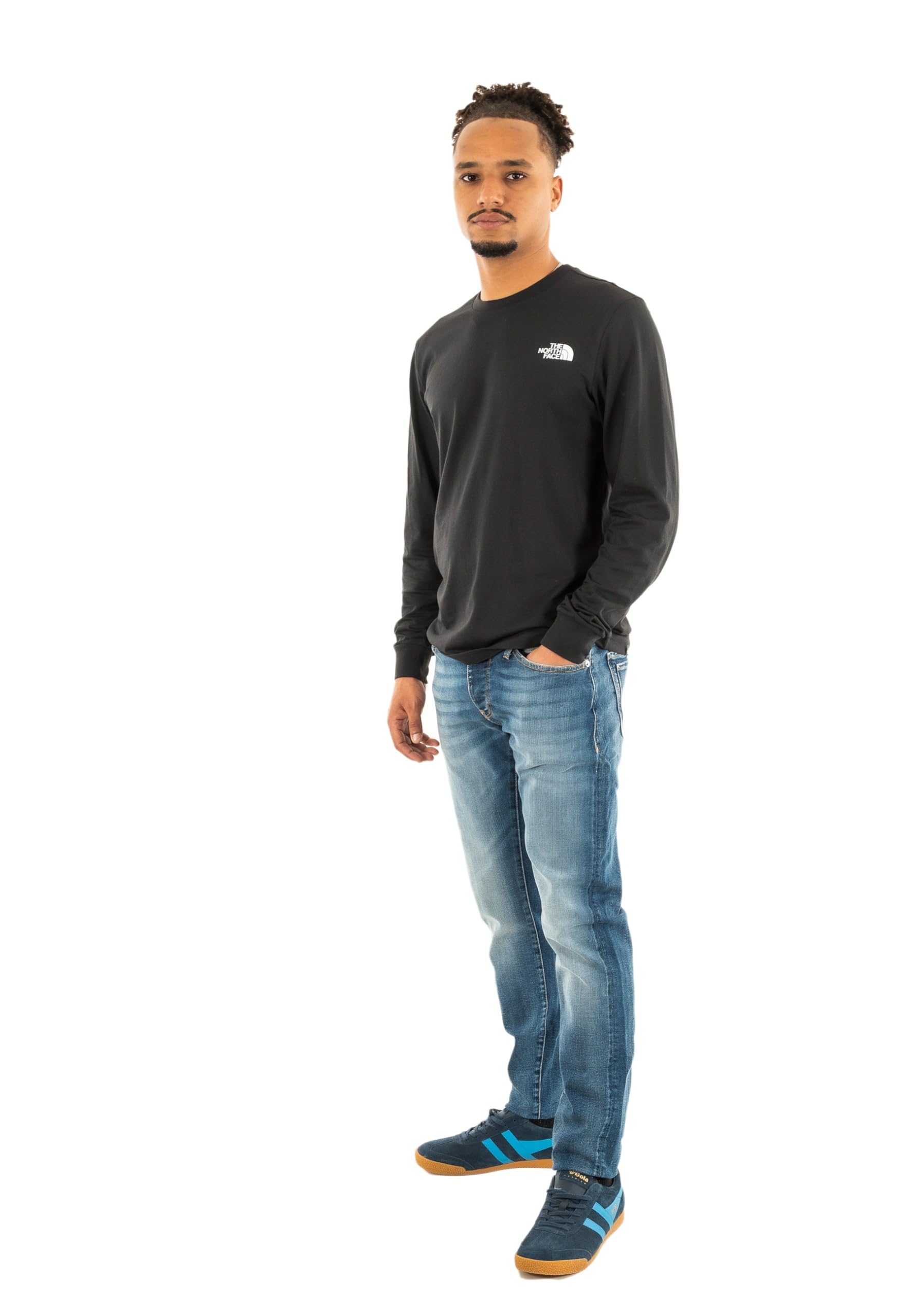 The North Face Men's L/S Easy T-Shirt, TNF Black, XS