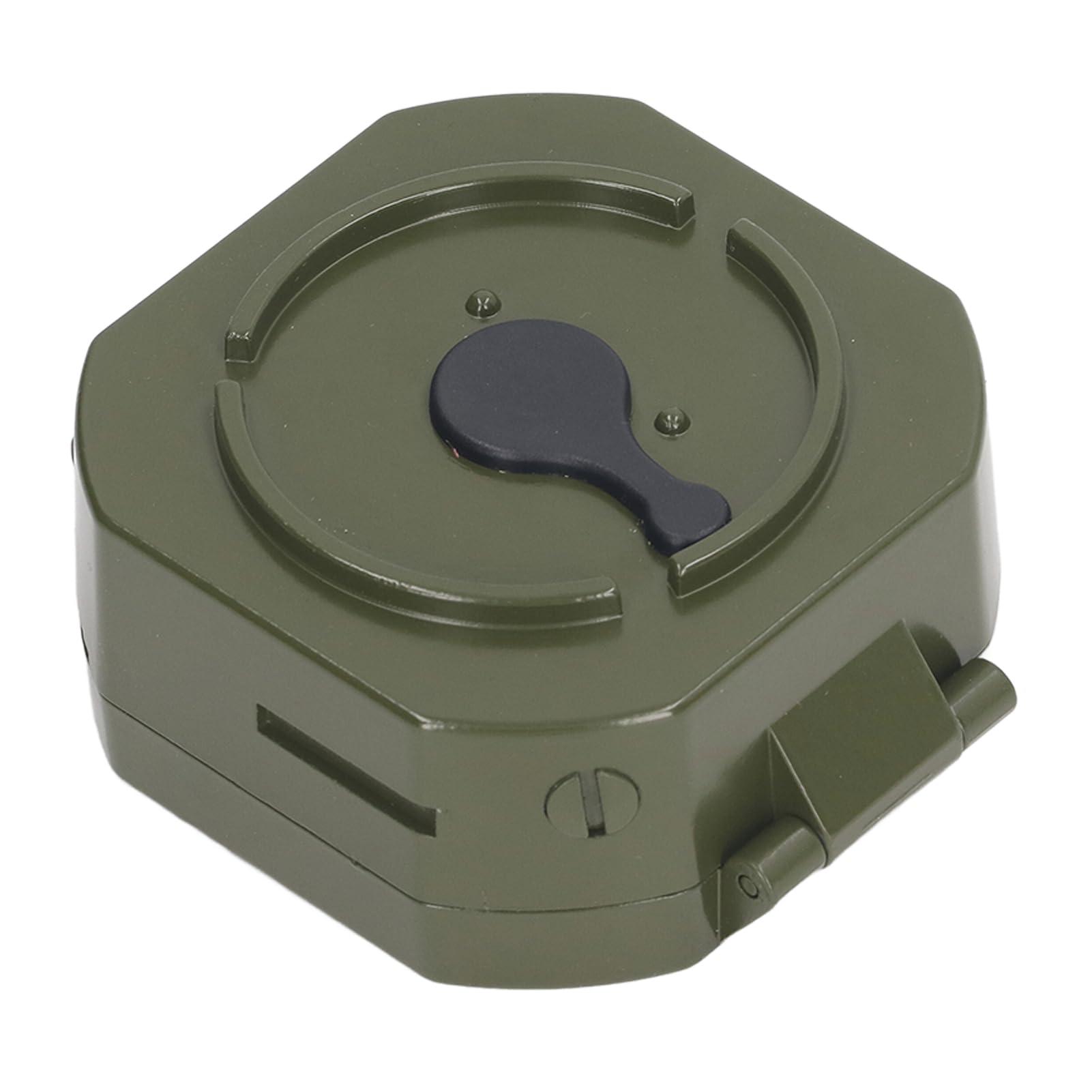 Brújula de navegación con inclinómetro Incorporado y Esfera Luminosa de 65 mm, brújula de Puntero con Carcasa de aleación de Zinc para Acampar y Explorar