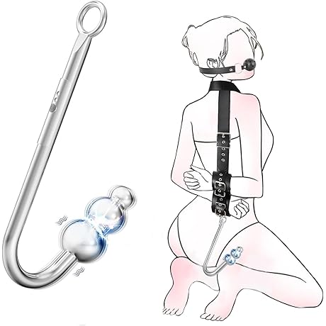 Vibrating Anal Hook, BDSM Bondage Kit for Kinky Play