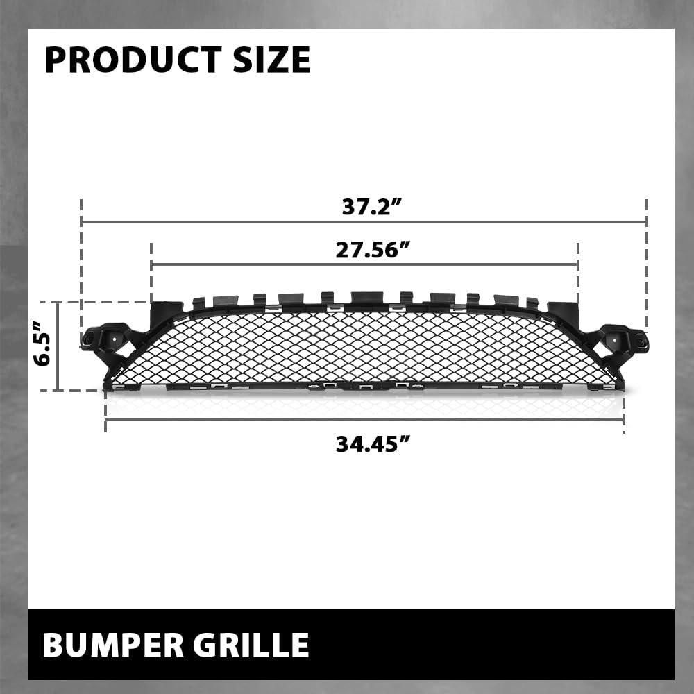 G-PLUS Bumper Grille Black Center Compatible with Benz C300 C43 AMG C450 AMG 4Matic 2015-2018, Fit For Models With AMG Styling Package 2058852123