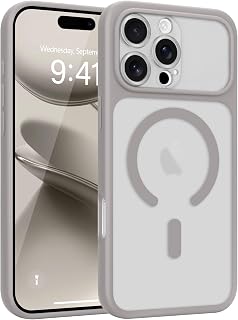 Wirvyuer für iPhone 16 Pro Hülle Kompatibel mit Magsafe,Grau