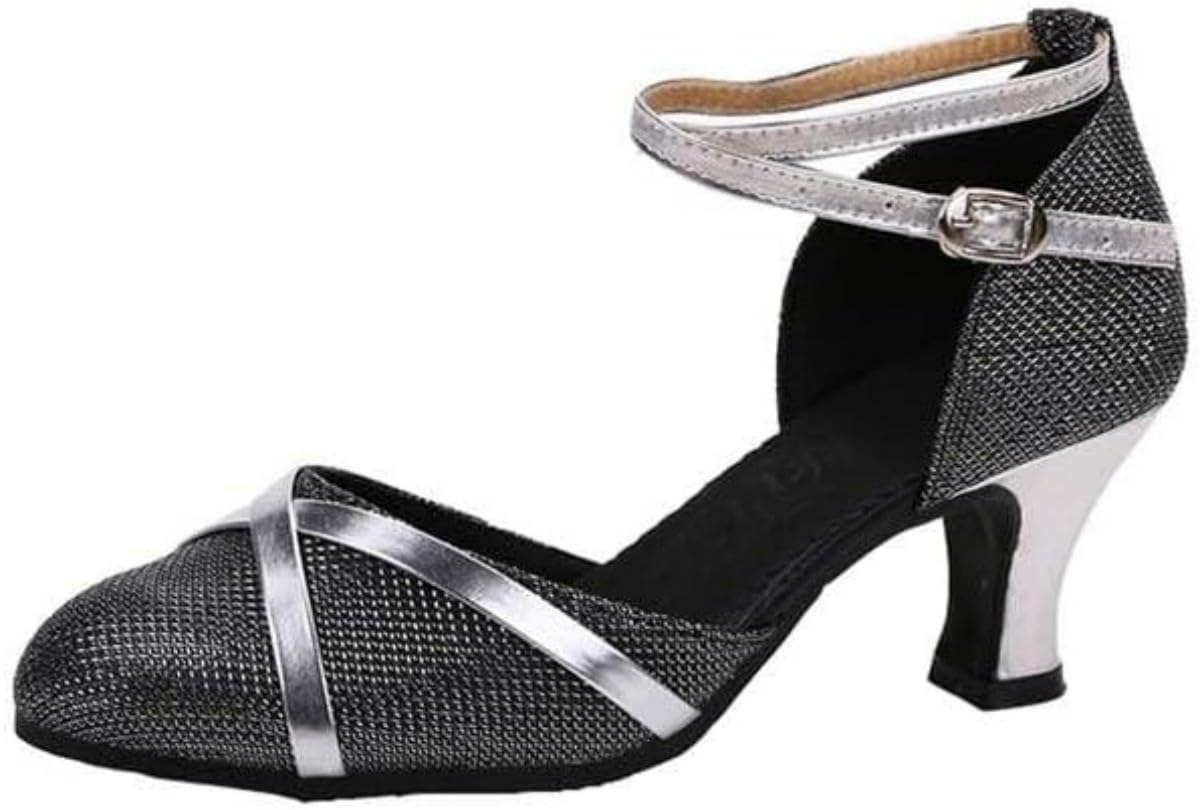 BININBOX Moda damska Flash buty do tańca wysokie obcasy, sandały PU na imprezy i bal