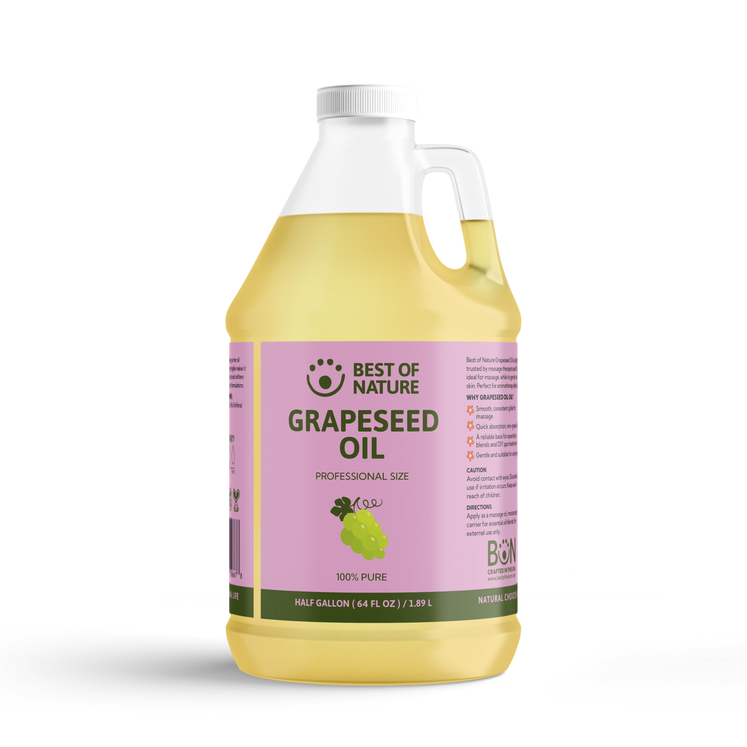 grapeseed oil sex lubricant Organic Grapeseed Oil 16 oz – PURA D'OR main image 0