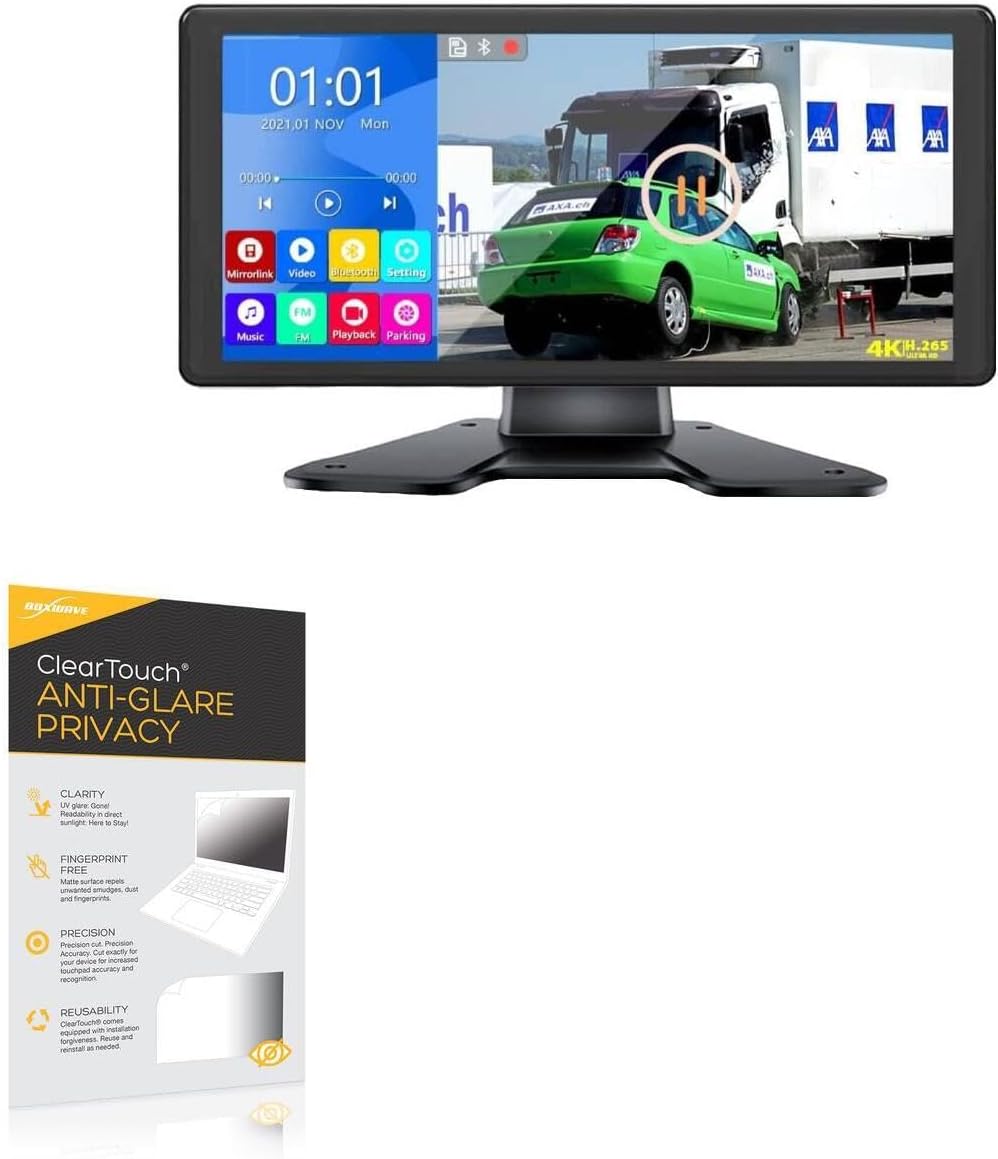 BoxWave Screen Protector Compatible with Voonoa RV Backup Camera System (10.36 in) - ClearTouch Anti-Glare Privacy (2-Pack), Privacy Screen Protector Flexible Film Anti-Glare
