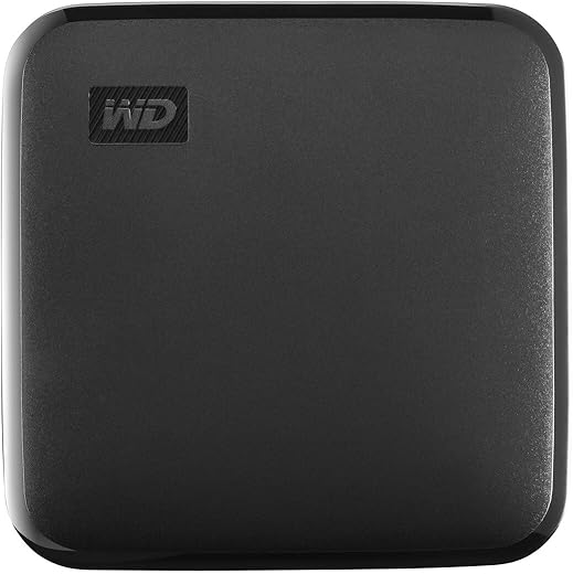 Western Digital 1TB Elements Portable SSD, 400MB/s R, Upto 2 Meter Drop Protection, PC & MAC Compatible, 3 Y Warranty (WDBAYN0010BBK-WESN)