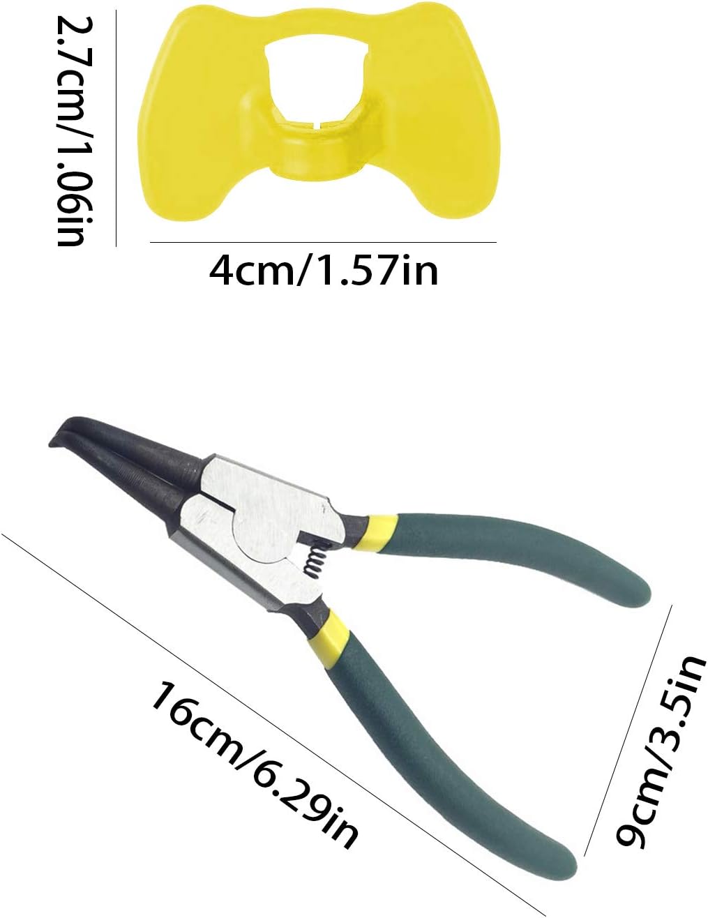 Lainrrew 41 Pcs Pinless Peepers with Pliers Set, Poultry Blinders Chicken Peepers Chicken Spectacles Anti-Pecking Pheasant Eye Glasses (Yellow) : Patio, Lawn & Garden