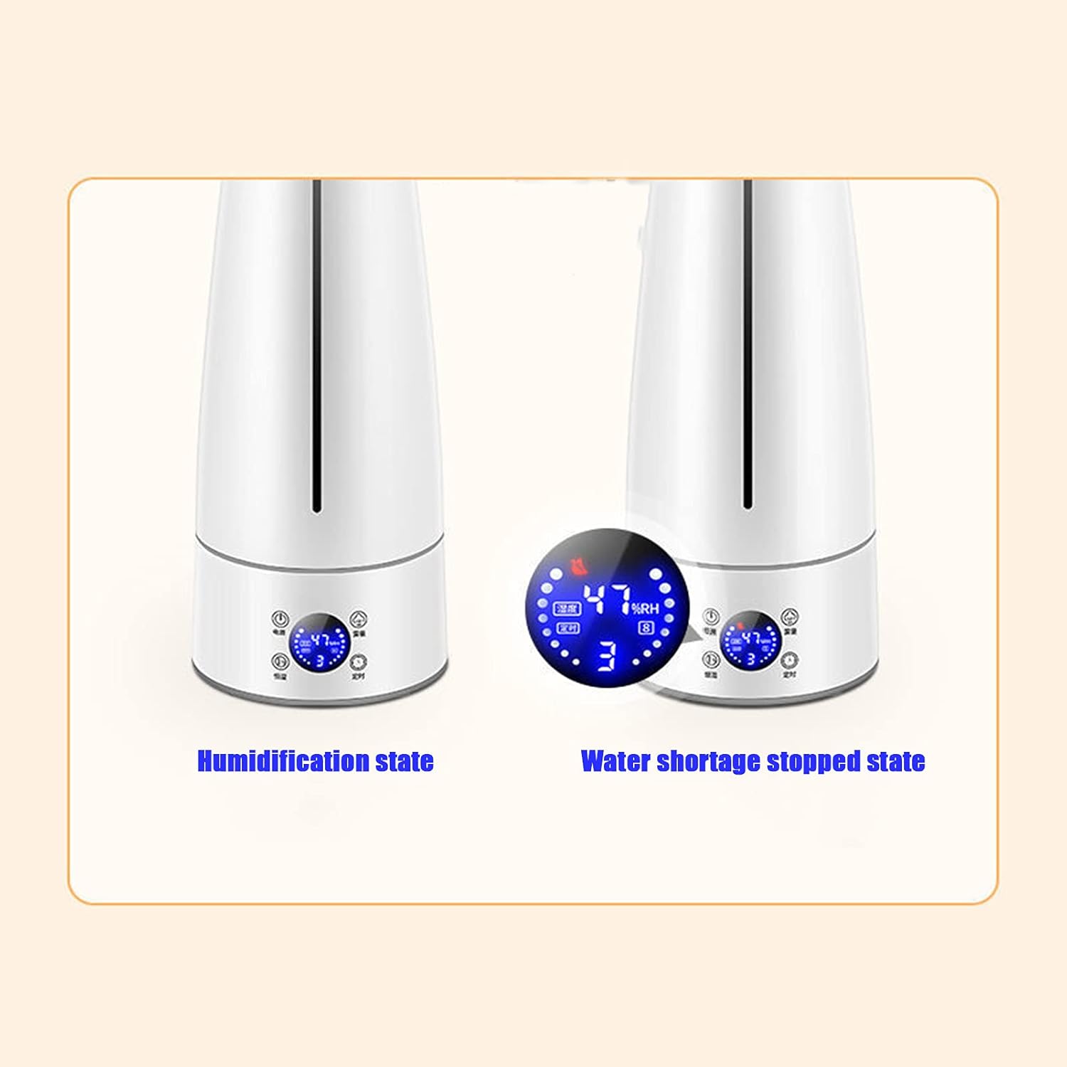 Floor Standing Humidifier Air Purifier Large Capacity Large Spray Infrared Remote Control Touch Screen Intelligent Constant Humidity Timing Function (Standard Edition)