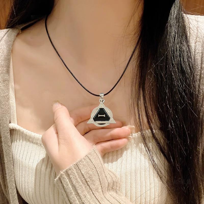 Therian Necklace 3-Pack – Silver, Gold, and Rose Gold Therian Symbol Necklaces | Reinforced Stainless Steel Therian Accessories for Pride, School, and Gifts3