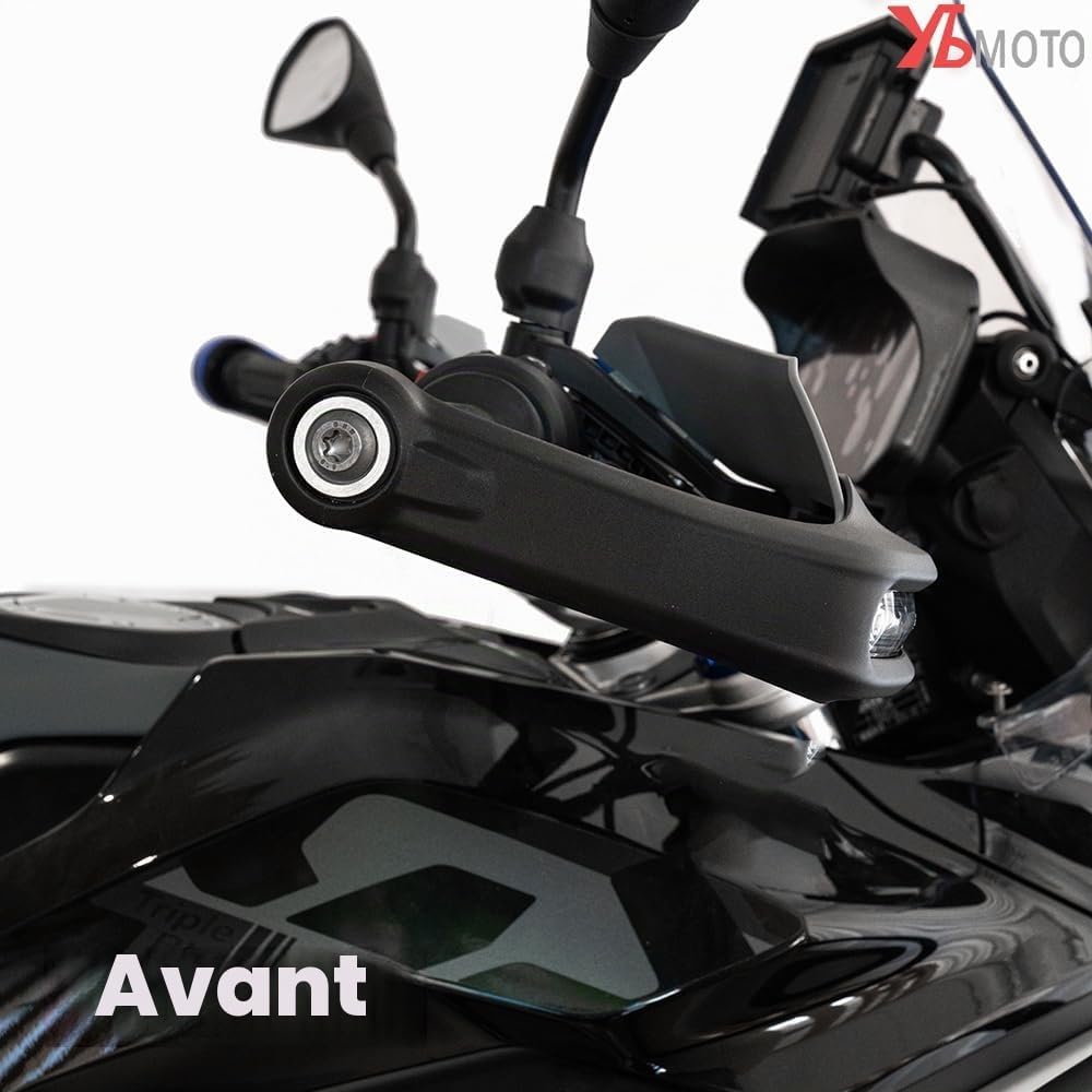 Pour R1300GS R 1300 GSA R1300 GS ADV GS1300 Adventure 2023 2024 2025 Accessoires moto Protège-mains Protège-poignée Protège-guidon Protections en aluminium CNC (Noir)
