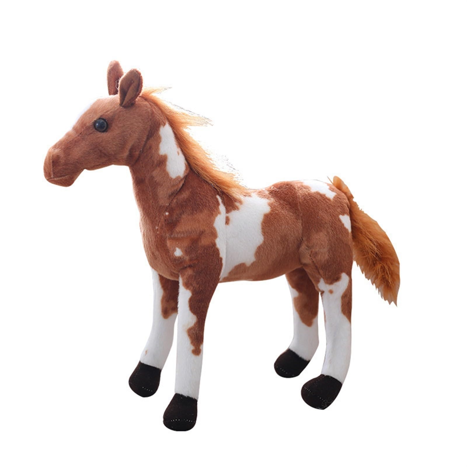 TOPLITHE Horse Plush, Simulation Horse Stuffed Animals Soft Huggale Plushie Pillow Gift for Boys Girls Birthday Home Decor(Color A,30CM/11.8IN)