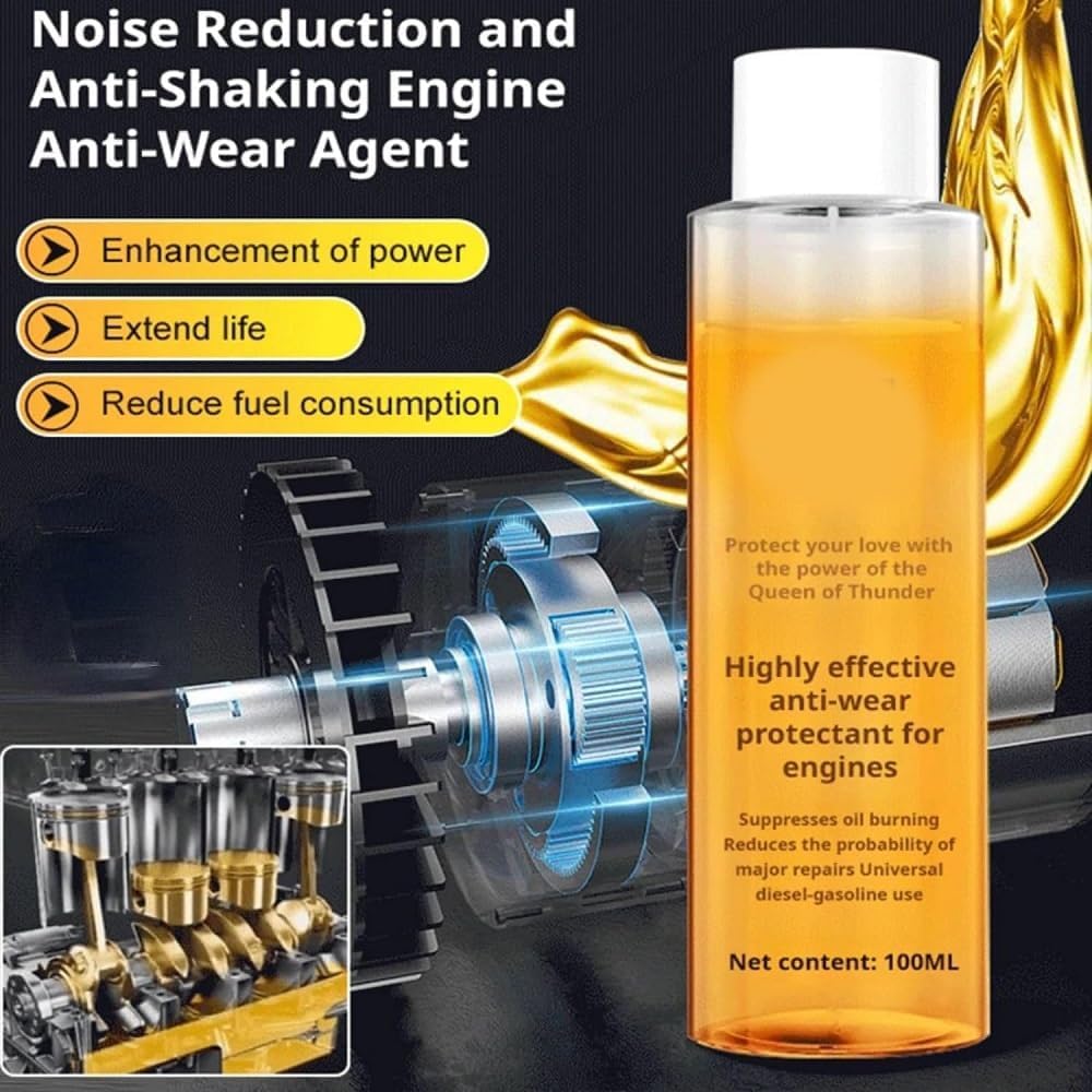 Highly Effective Engine Anti-Wear Protectant,High-Efficiency Engine Anti-Wear Agent Protective,Engine Anti-Wear Protection Agent for Car (3 PCS)