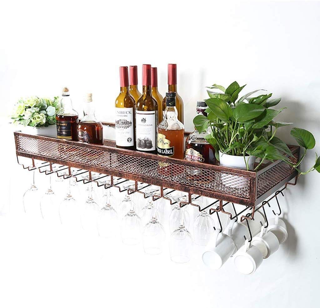 Support à verres à vin suspendu pour créer une ambiance bistrot chic à la maison