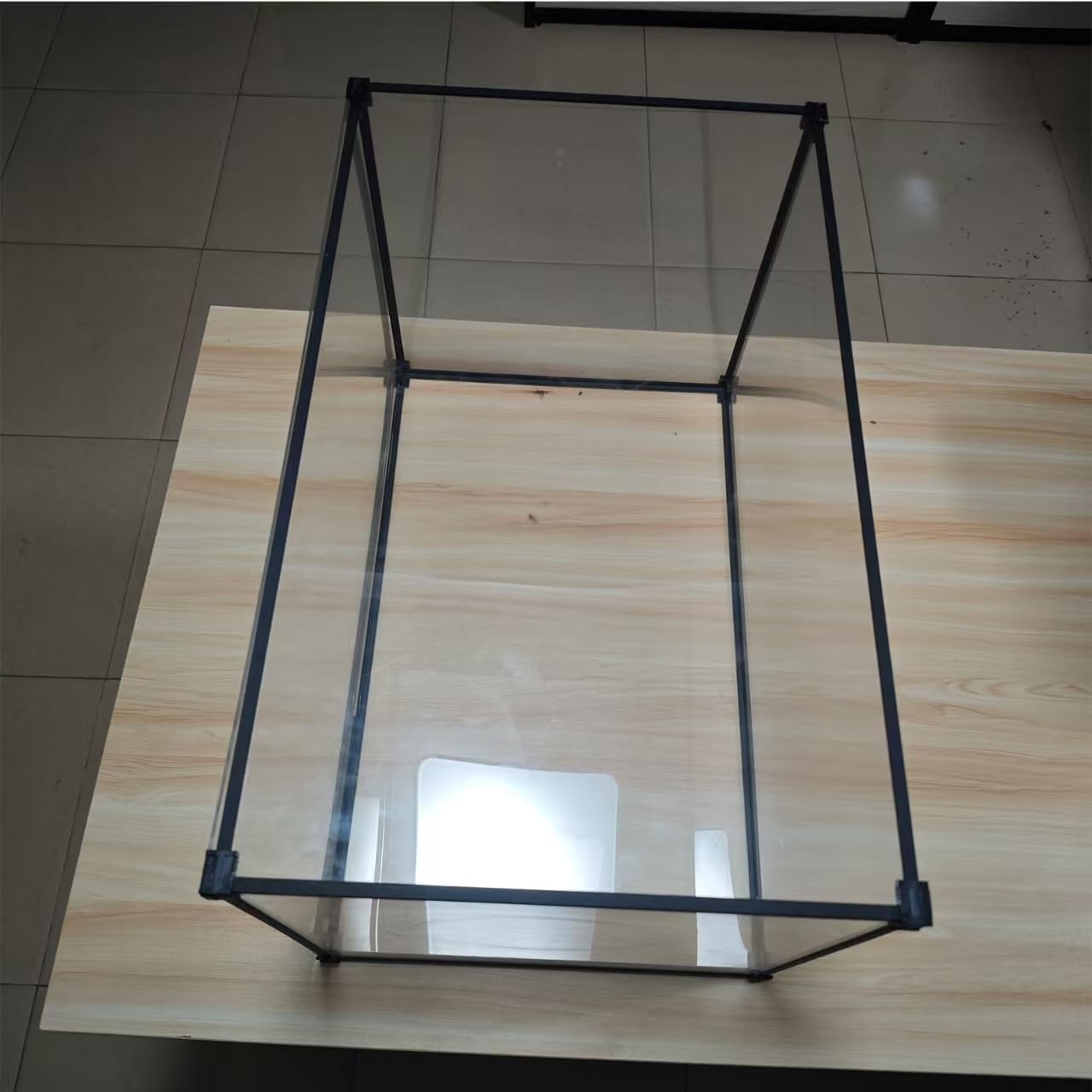 Vitrina de Acrílico Transparente Apilada, Coleccionista a Prueba de Polvo, Puerta Autoensamblada, Modelo de Muñeca de Juguete, Colección de Automóviles (40x30x40cm