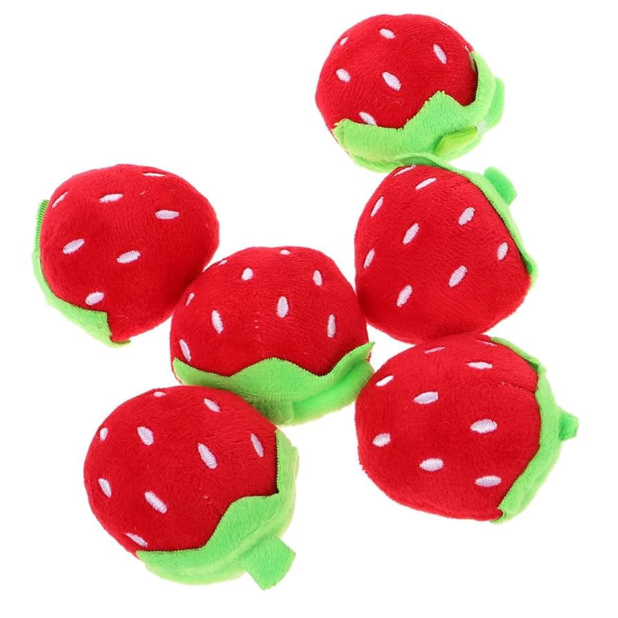 Amazon.co.jp: 6cm イチゴ ぬいぐるみ 6個 苺 可愛い ミニ
