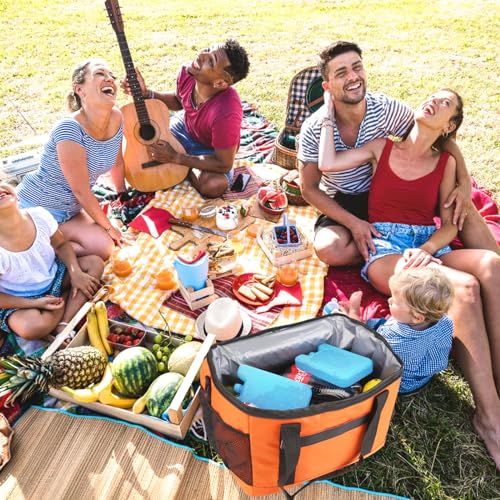 Image of Ice Packs for Lunch Boxes Cooler Tote Bags Reusable Refreezable Cold Slim Large Cheap Hard Protable Icepacks for Bento Shipping Beach Camp Car