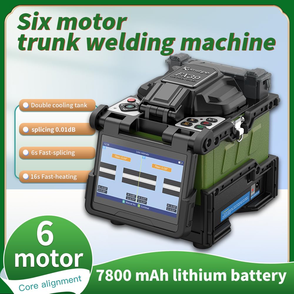 (未使用･未開封品)　COMEDOWN MACHINE 60wa65s Komshine FX39 Fiber Optic Fusion Splicer, 6S Splicing, 16S