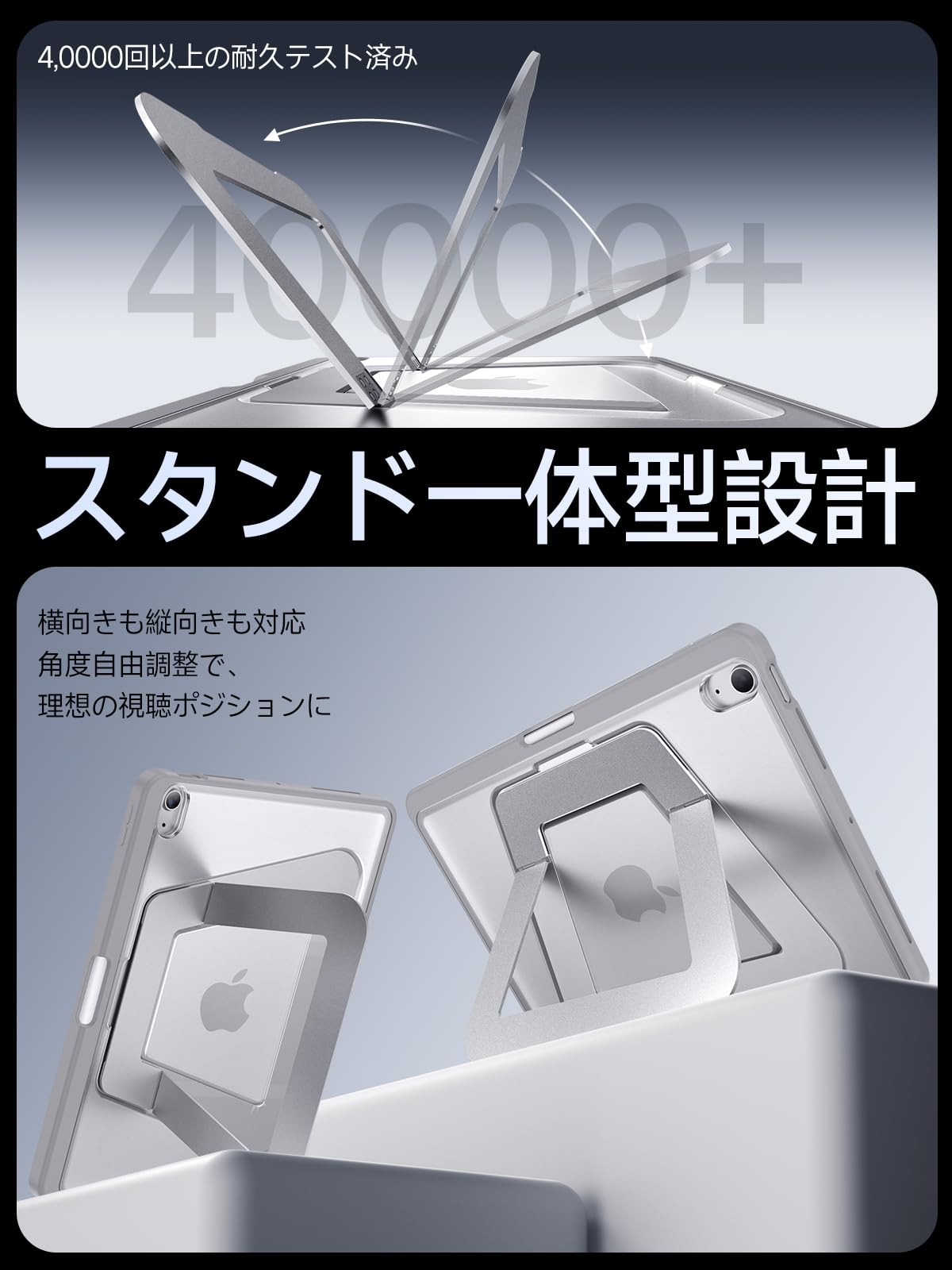 Amazon.co.jp: 【米軍MIL規格・縦置き/横置きスタンド】 iPad Air 11